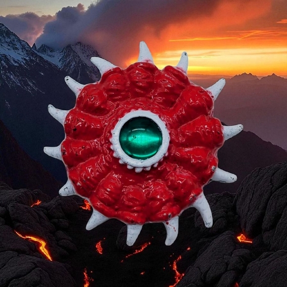 Golden Girl Dragon Queen Diecast Gemstone Shield By Galoob - Picture 1 of 5